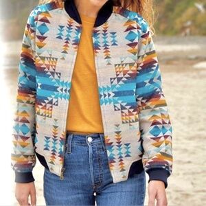 PENDELTON Woman’s Pilot Rock Jacquard Bomber Jacket